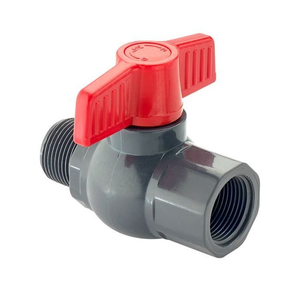 Krowne Hydrosift Npt Male Female Pvc Ball Valve For Water Filters, 3/4 Inch