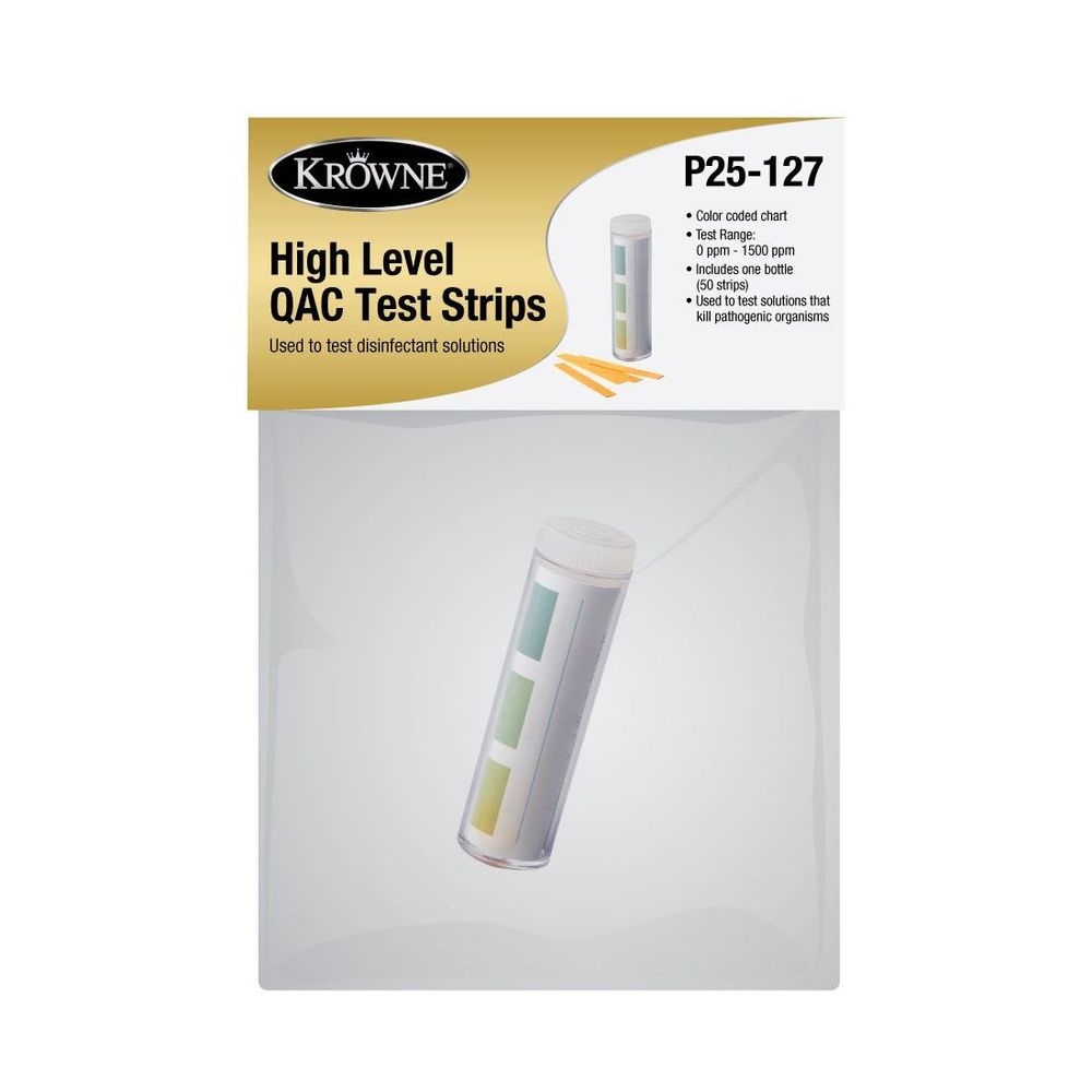 Krowne High Range QAC Test Strip Bag with Header