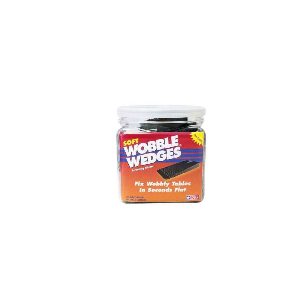Krowne Soft Black Wobble Wedges, 30 Pieces