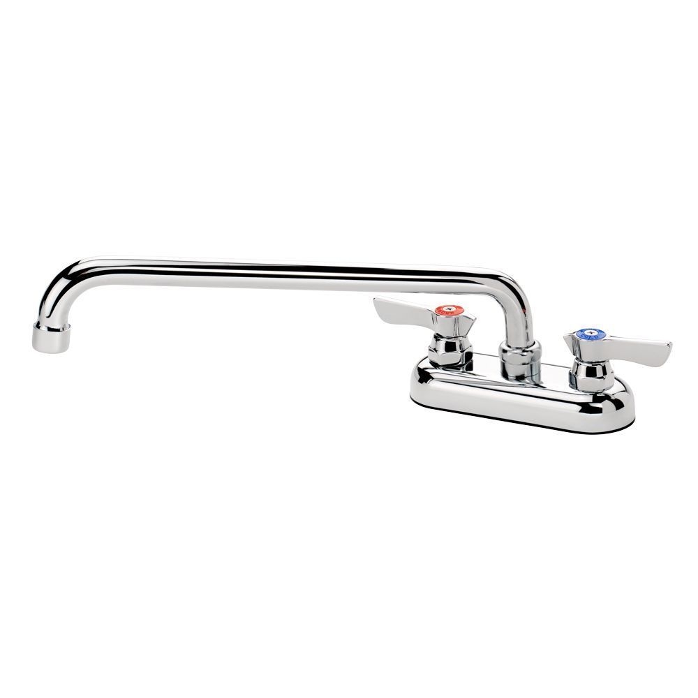 Krowne Silver Series 4 inch Center Deck Mount Faucet with 12 inch Spout