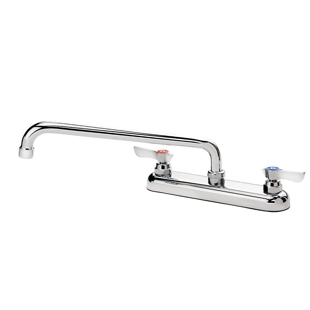 Krowne Silver Series 8 inch Center Deck Mount Faucet with 12 inch Spout
