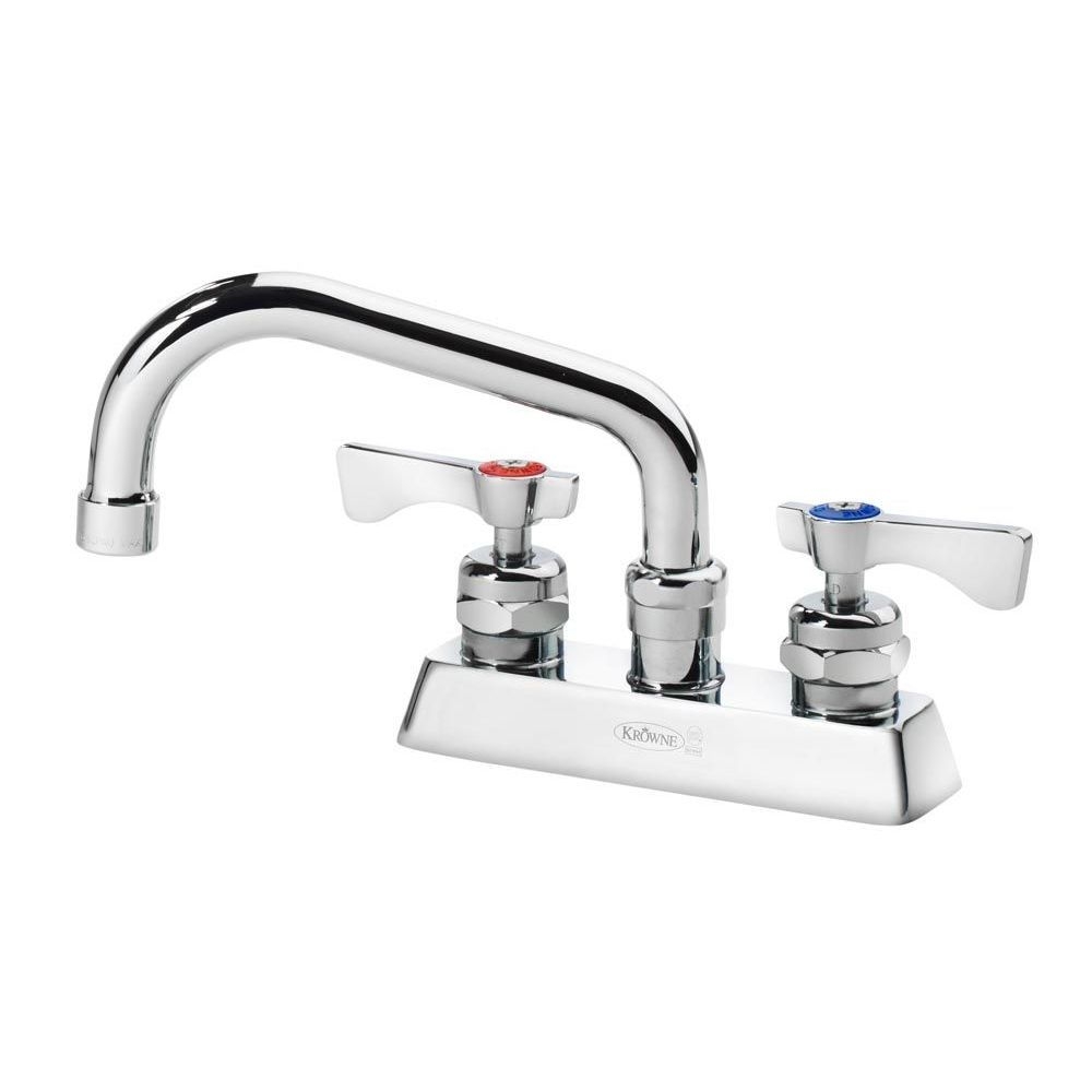 Krowne Royal Series 4 inch Center Deck Mount Faucet with 6 inch Swing Spout
