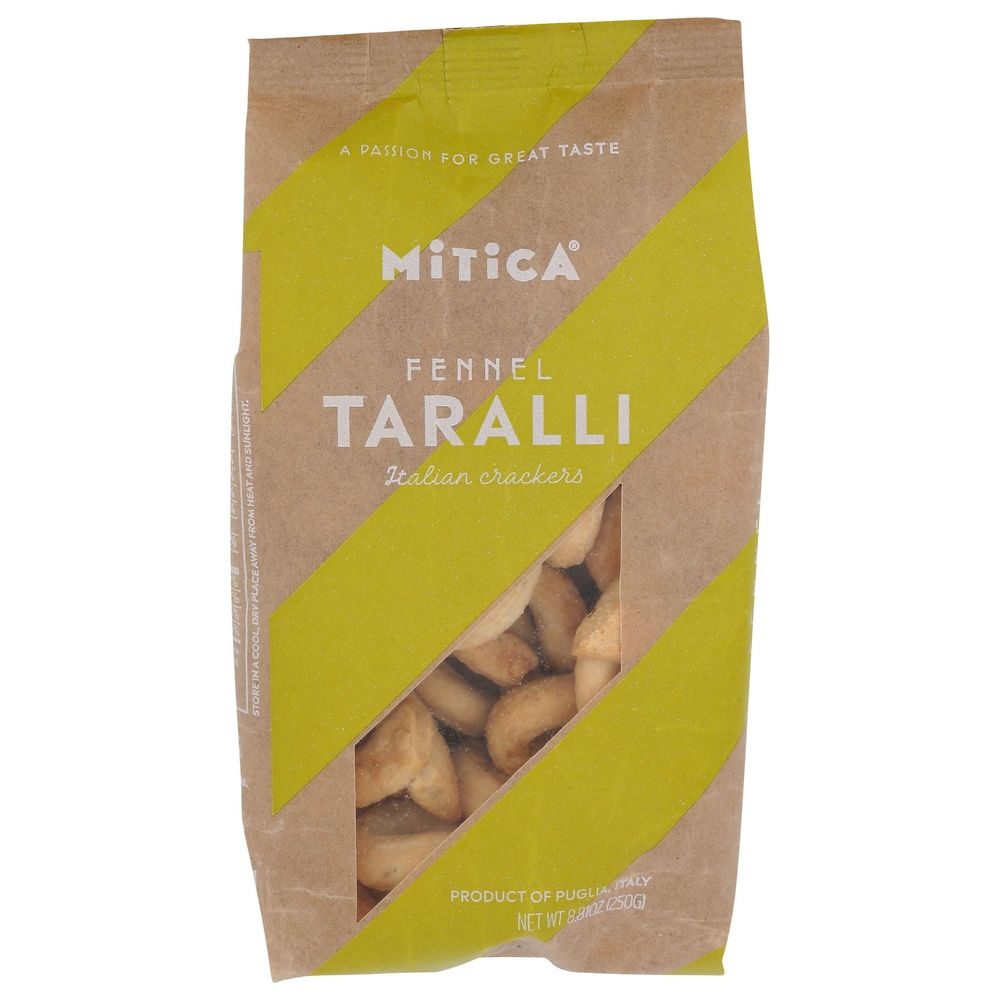 Mitica Fennel Taralli Crackers, 8 Ounce -- 12 per case
