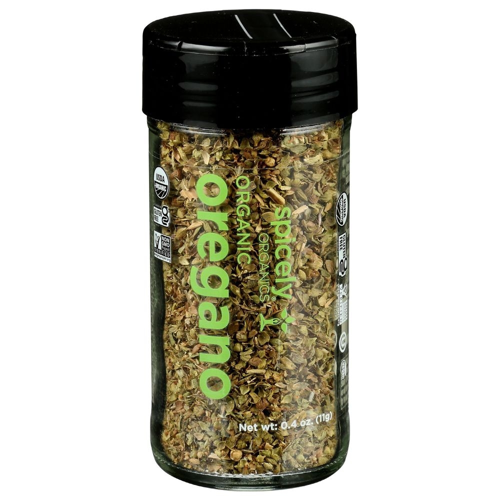 Spicely Organics Oregano, 0.4 Ounce Glass Jar -- 3 per case