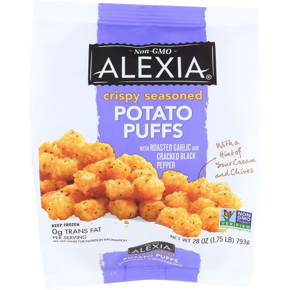 Alexia Crispy Seasoned Potato Puffs, 28 Ounce -- 12 per case