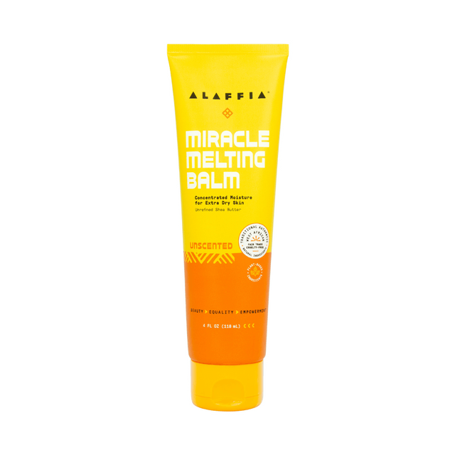 Alaffia Unscented Miracle Melting Balm, 4 Fluid Ounce