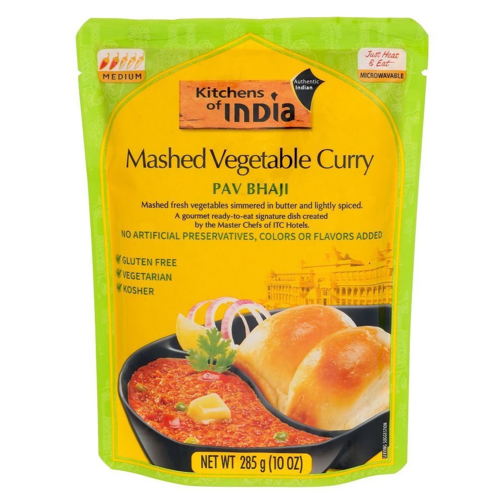 Kitchens of India Pav Bhaji Mashed Vegetable Curry, 10 Ounce -- 6 per case
