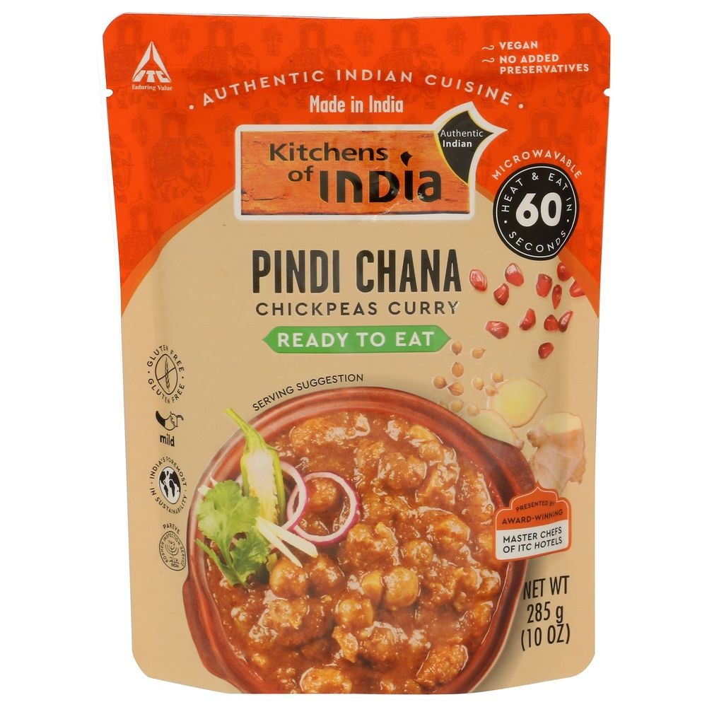 Kitchens Of India Ready To Eat Pindi Chana, 10 Ounce -- 6 per case