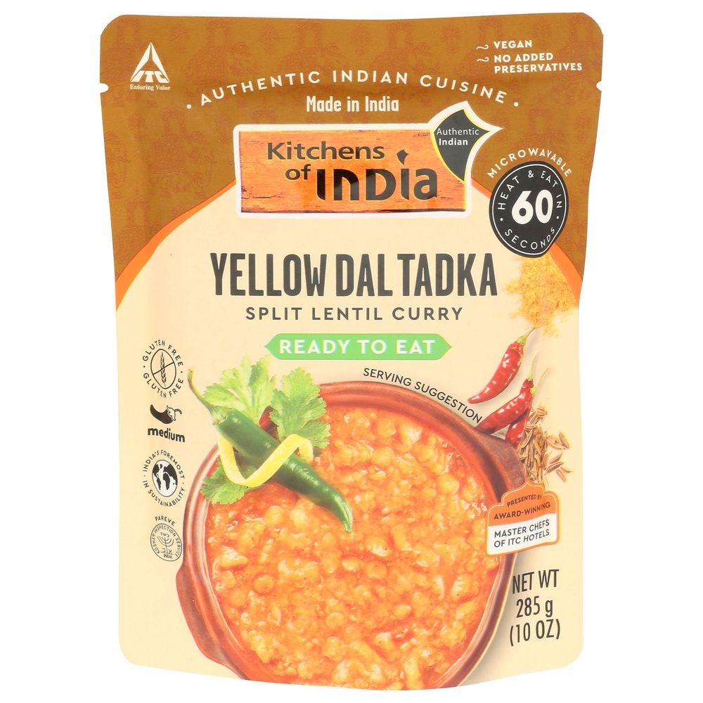 Kitchens Of India Ready To Eat Yellow Dal Tadka, 10 Ounce -- 6 per case