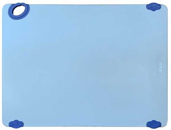 Winco Statik Board Blue Cutting Board with Hook, 15 x 20 x 1/2 inch -- 6 per case