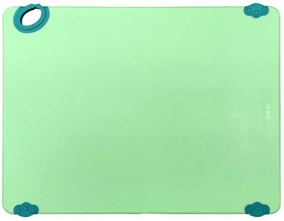 Winco Statik Board Green Cutting Board with Hook, 15 x 20 x 1/2 inch -- 6 per case