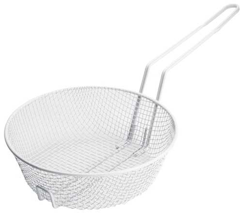 Winco White Plastic Non Stick Coating Medium Mesh Breading Basket, 10 inch -- 36 per case