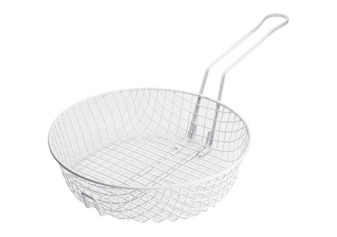 Winco White Plastic Non Stick Coating Coarse Mesh Breading Basket, 12 inch -- 36 per case
