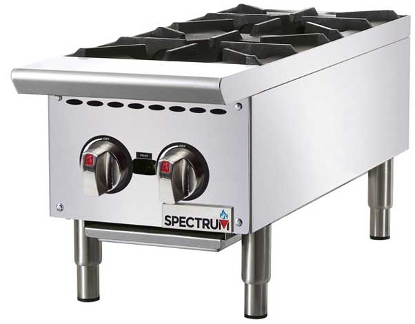 Winco Spectrum 4 Burner Natural Gas Hotplate, 24 inch -- 1 set
