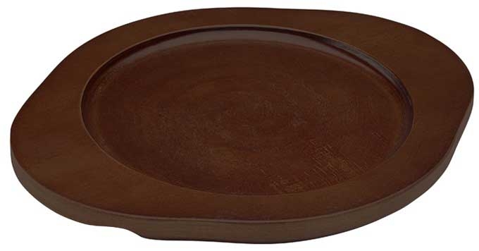 Winco FireIron Round Wood Underliner for CAST-8 Cast Iron Skillet -- 48 per case