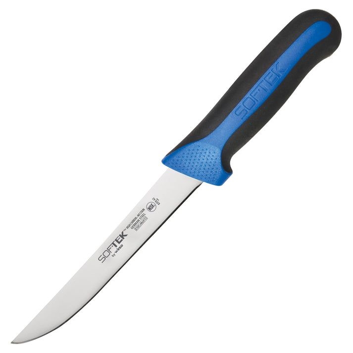 Winco SofTek Wide Boning Knife with Soft Grip Handle, 6 inch Length -- 36 per case