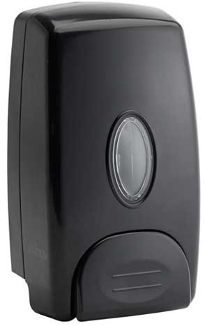 Winco Black Wall Mount Manual Bulk Soap Dispenser, 1 Liter -- 24 per case