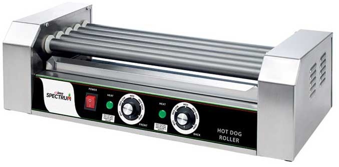 Winco Spectrum RollRight Non Stick 5 Rollers Hot Dog Roller with Teflon Coating, 23 x 10 1/2 x 7 inch -- 1 set