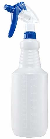 Winco Plastic Blue Spray Bottle, 28 Ounce -- 50 per case