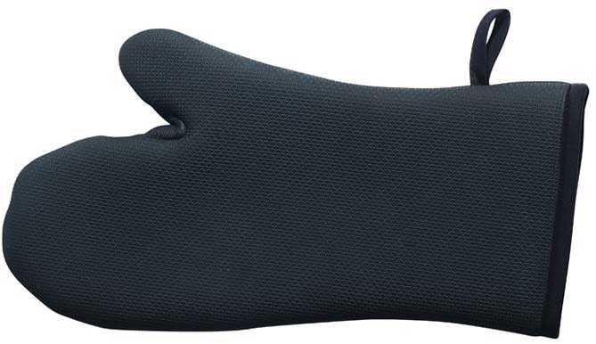 Winco Black Neoprene Oven Mitt, 15 inch -- 48 per case