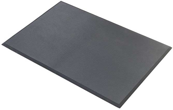 Winco Anti Fatigue Rubberized Gel Foam Black Floor Mat, 2 x 3 feet -- 24 per case