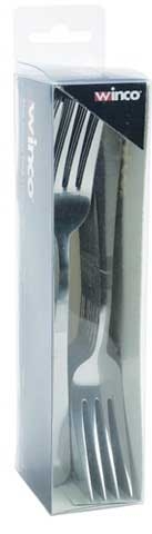 Winco Elite 18/0 Stainless Steel Heavyweight Dinner Fork, 7 1/8 inch Length - 24 per pack -- 25 packs per case