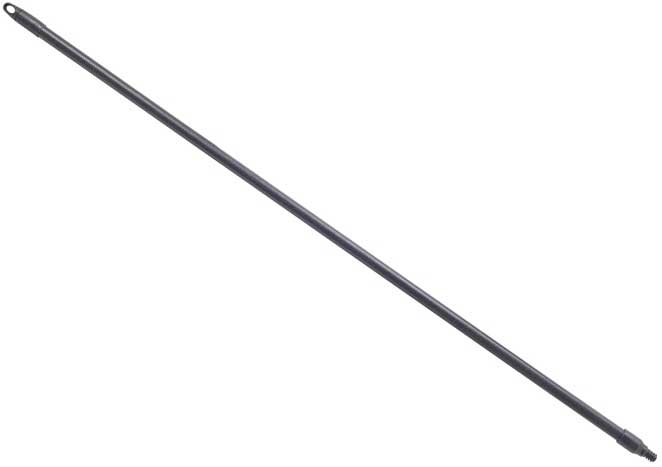 Winco Black Fiberglass Broom Handle with Textured Grip, 60 x 1 x 1 inch -- 12 per case