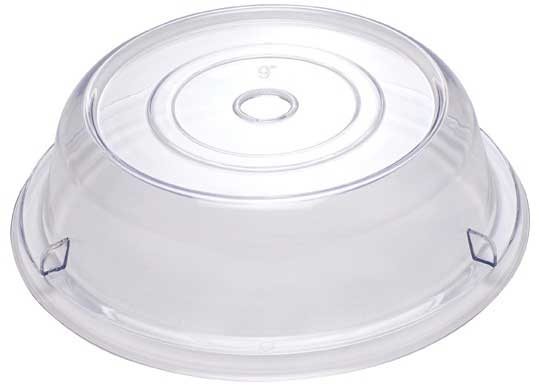 Winco Clear Polycarbonate Stackable Round Plate Cover, 9 inch -- 36 per case