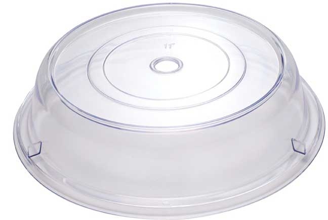 Winco Clear Polycarbonate Stackable Round Plate Cover, 11 inch -- 36 per case