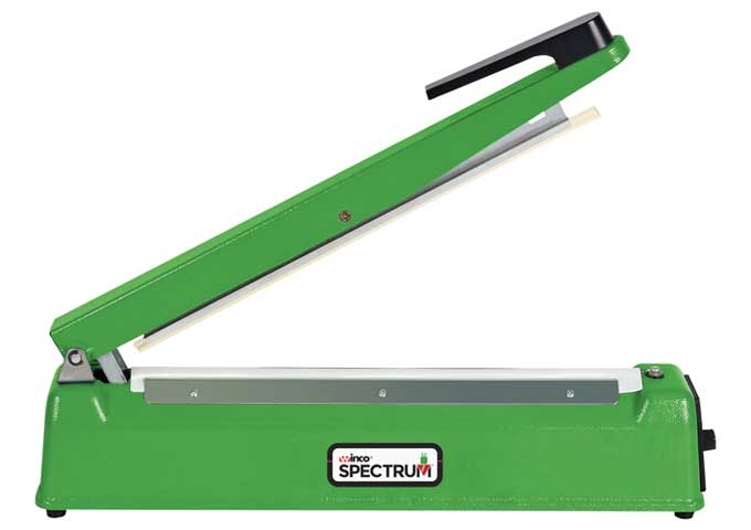 Winco Spectrum 120 Volt Manual Impulse Bag Sealer, 20 7/8 x 3 5/8 x 12 inch -- 10 set per case