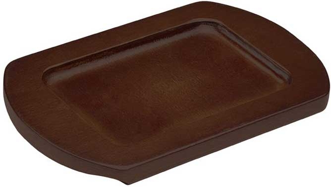 Winco FireIron Rectangular Wood Underliner for CASM-5RT Mini Induction Server -- 48 per case