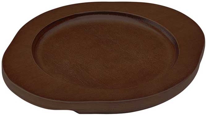 Winco FireIron Round Wood Underliner for CASM-6R Mini Induction Server -- 48 per case