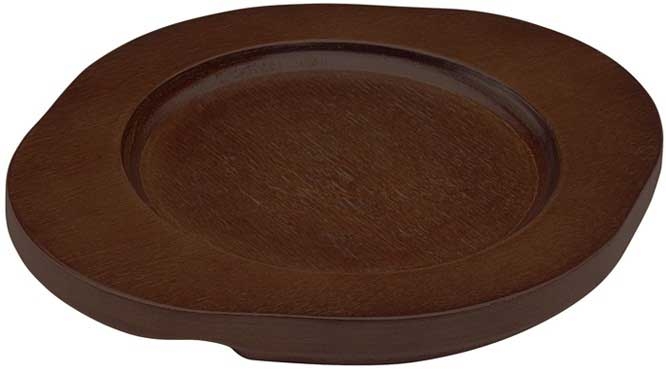 Winco FireIron Round Wood Underliner for CASM-5R & CAST-5 Mini Cast Iron Server and Skillet -- 48 per case
