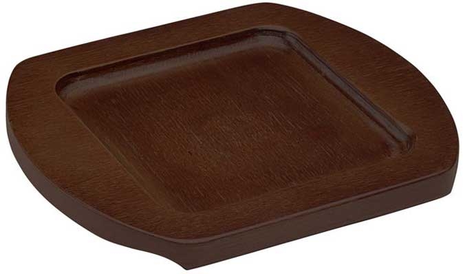 Winco FireIron Square Wood Underliner for CASM-4S Induction Server -- 48 per case