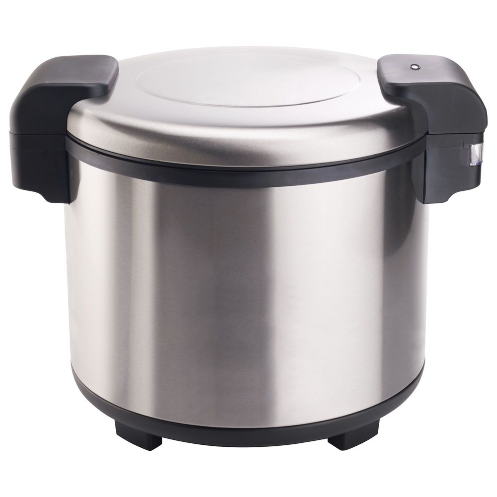 Winco RW-S451 Stainless Steel Electric 100-Cup Rice Warmer with Hinged Lid, 19 x 14.88 x 17.88 inch