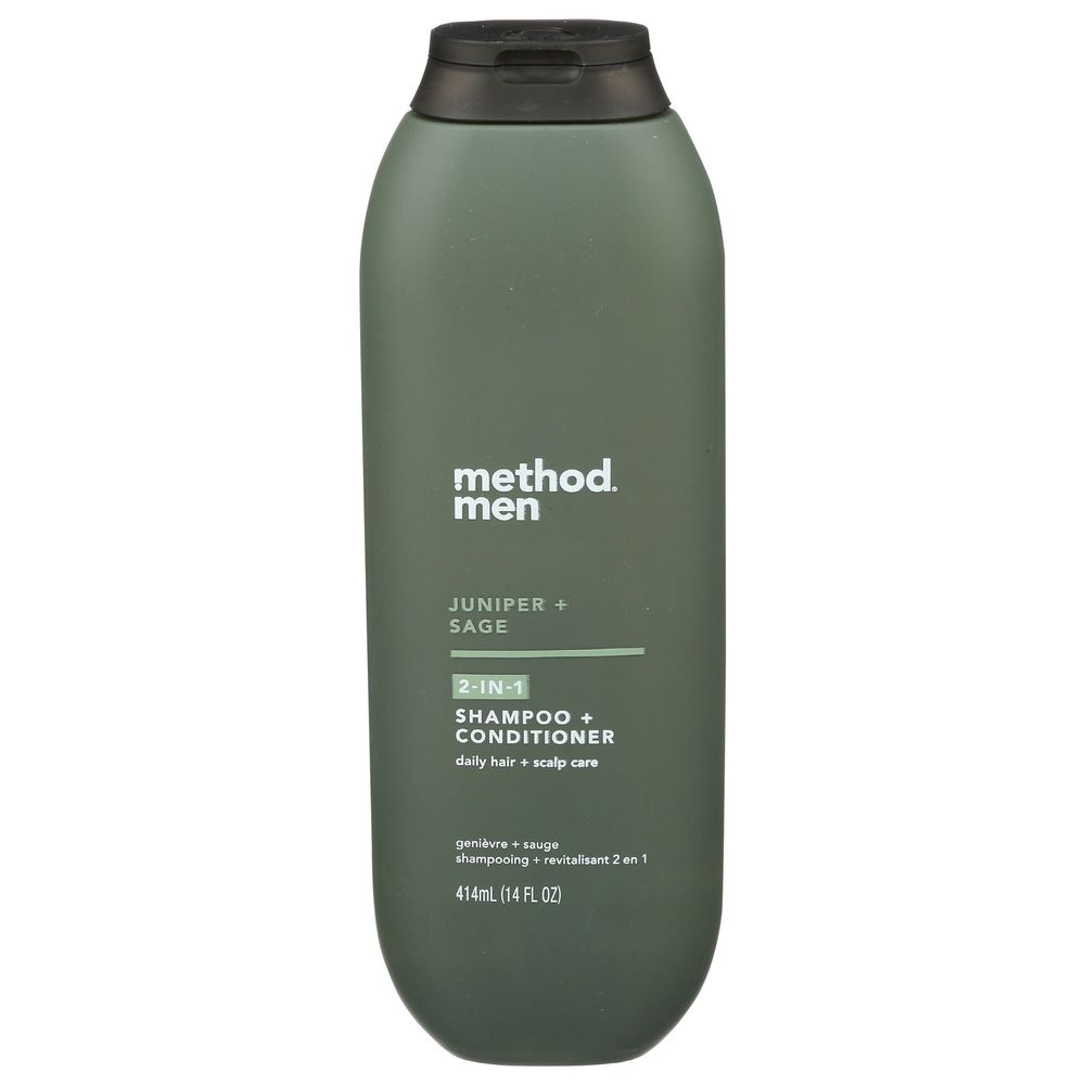 Method Men Juniper Plus Sage 2 in 1 Shampoo Plus Conditioner, 14 Ounce
