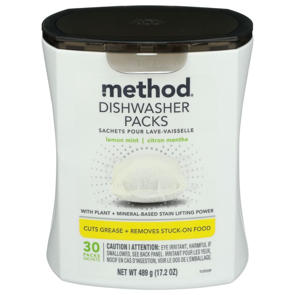 Method Lemon Mint Dishwasher Detergent, 17.2 Ounce -- 4 per case
