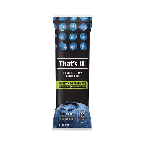 Thats it Probiotic Blueberry Fruit Nutrition Bar, 1.2 Ounce -- 12 per case