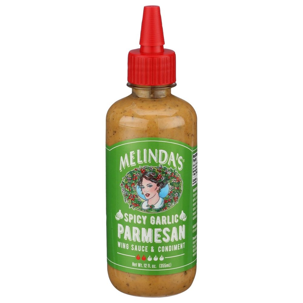 Melindas Spicy Garlic Parmesan Wing Sauce and Condiment, 12 Ounce -- 6 per case