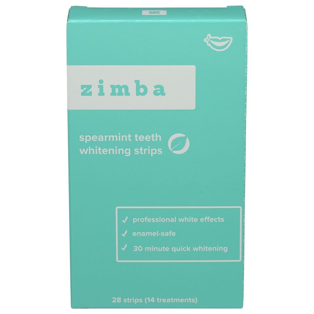 Zimba Spearmint Teeth Whitening Strips, 28 count -- 6 per case