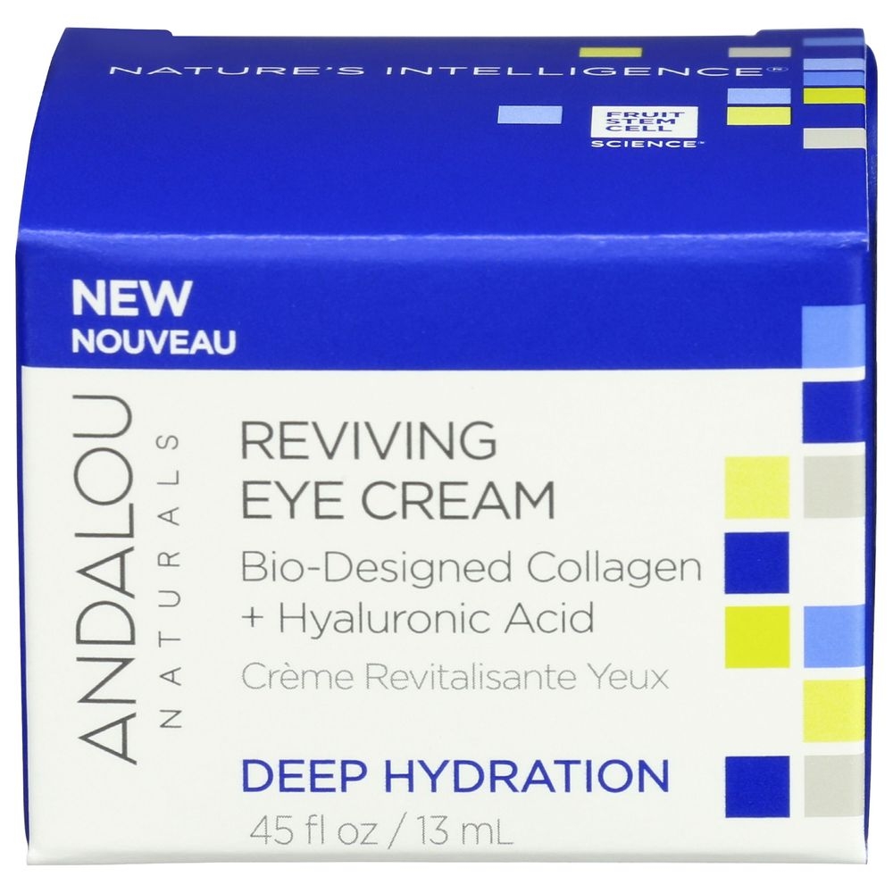 Andalou Naturals Deep Hydration Reviving Eye Cream, 0.45 Fluid Ounce