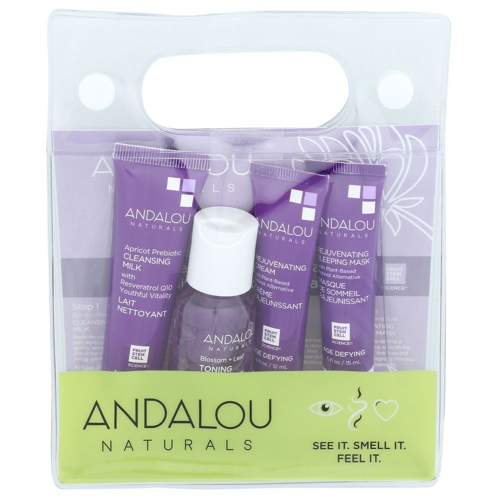 Andalou Naturals On The Go Essentials - The Age Defying Routine, 4 count