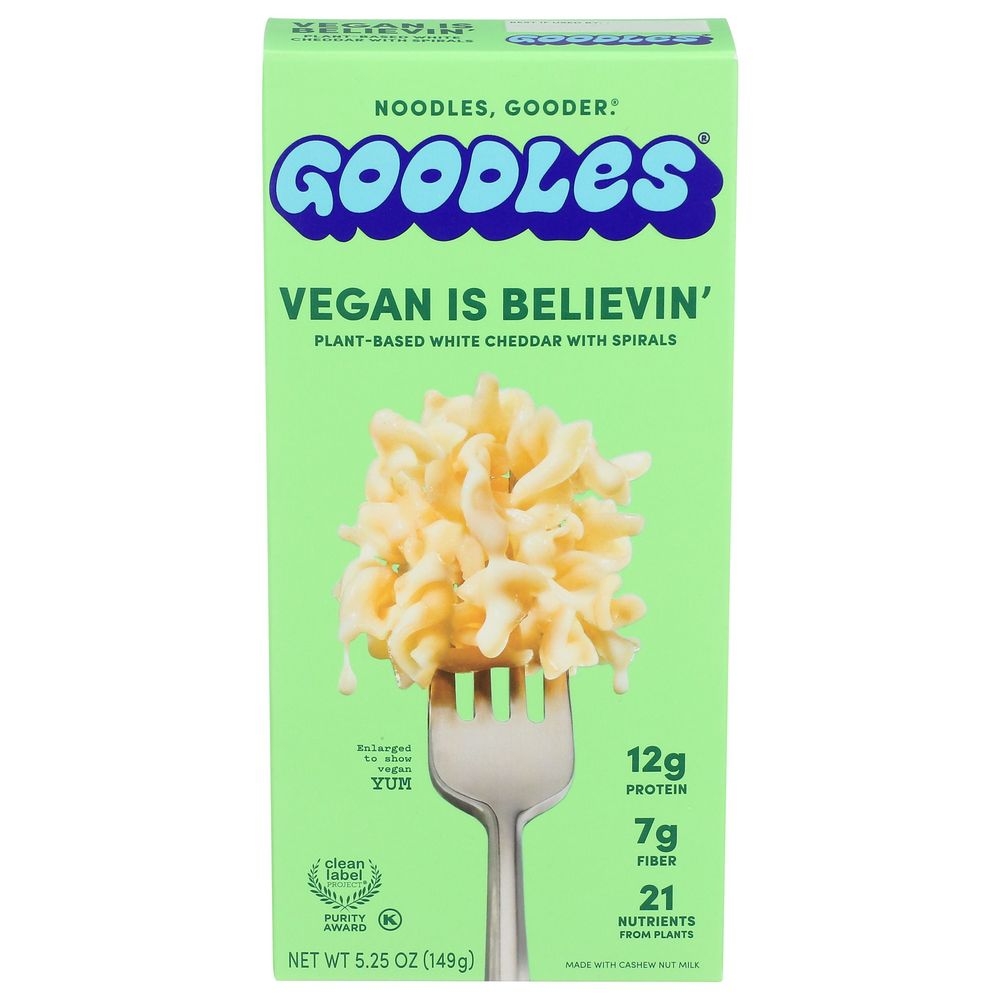 Goodles Vegan is Believin Mac and Cheese, 5.25 Ounce -- 12 per case