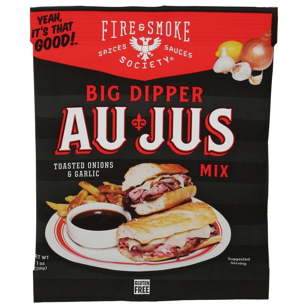 Fire and Smoke Big Dipper Au Jus Gravy Mix, 1.2 Ounce -- 12 per case