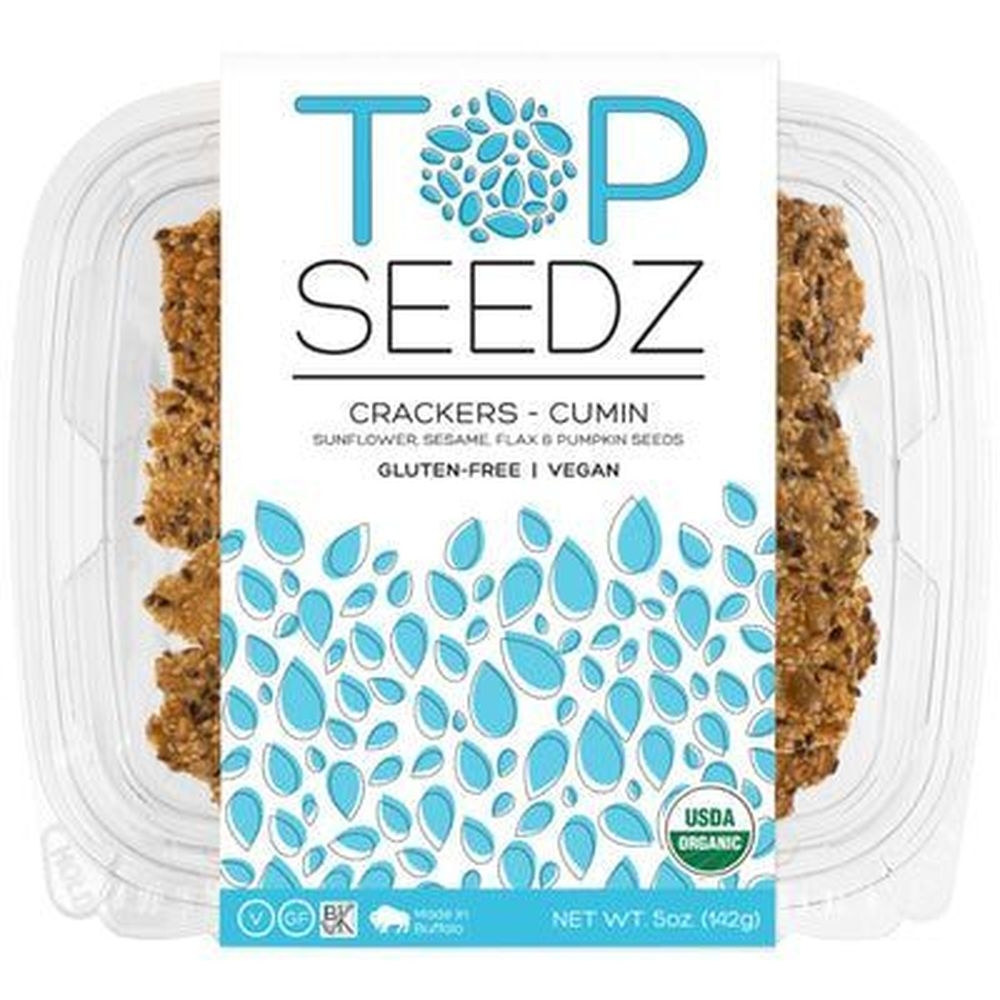 Top Seedz Organic Cumin Crackers, 5 Ounce -- 12 per case