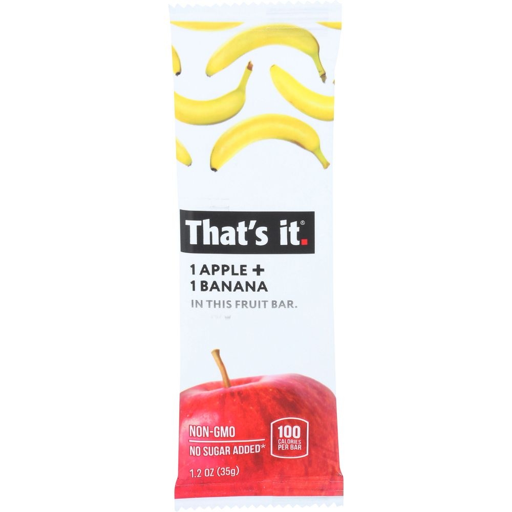Thats It Apple Banana Fruit Bar, 1.2 Ounce -- 12 per case