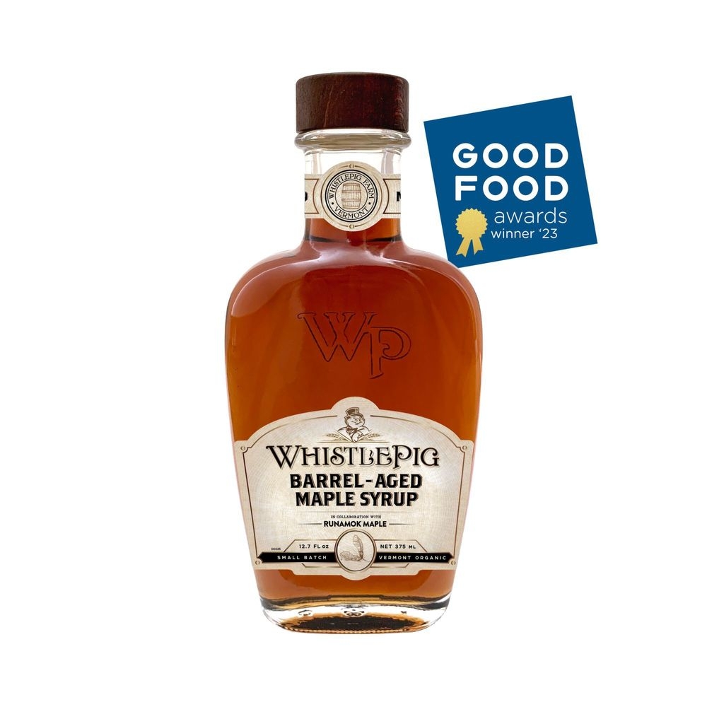 Runamok Maple WhistlePig Rye Barrel-Aged Maple Syrup, 12.7 Fluid Ounce -- 6 per case