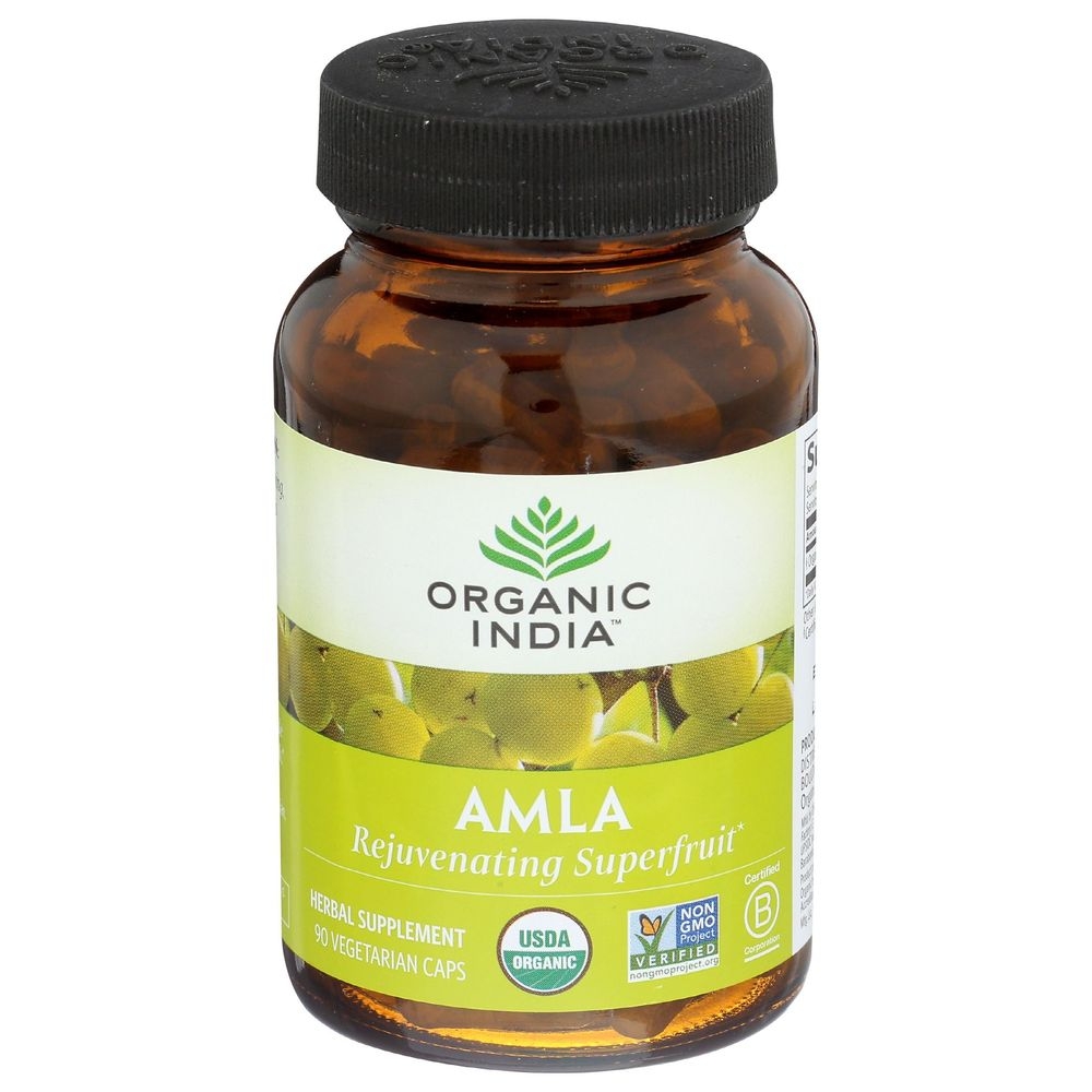 Organic India Amalaki Vegetarian Capsules, 90 count