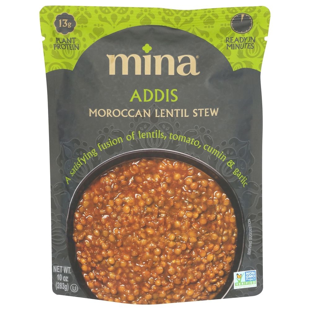 Mina Addis Moroccan Lentil Stew, 10 Ounce -- 6 per case