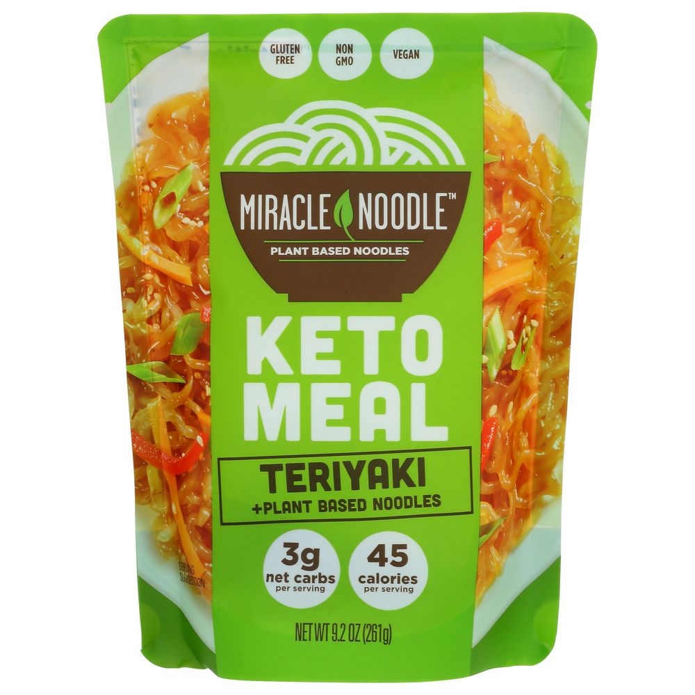 Miracle Noodle Teriyaki Keto Meal Noodles, 9 Ounce -- 6 per case